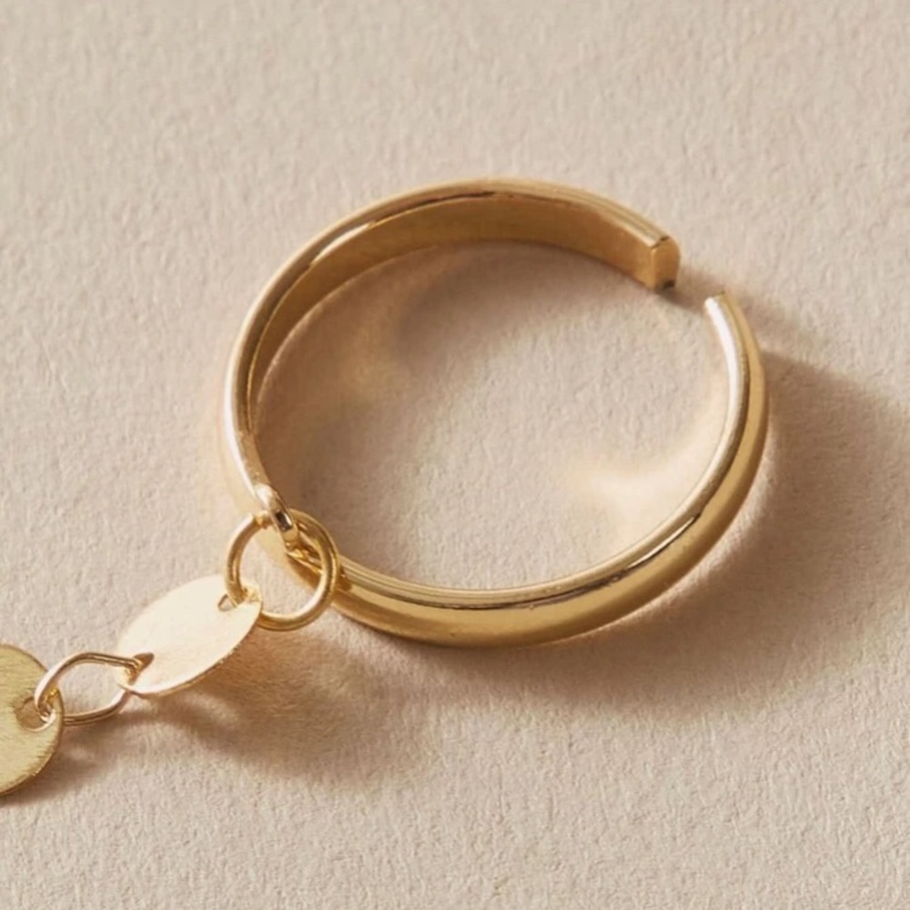 ๐ Coin Disk Finger Chain Ring ๐ - Picture 4 of 4